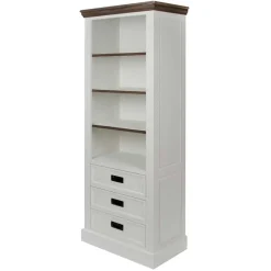 Wohnzimmerregale|Massivholzregale*Pharao24 Landhaus Regal Eminia