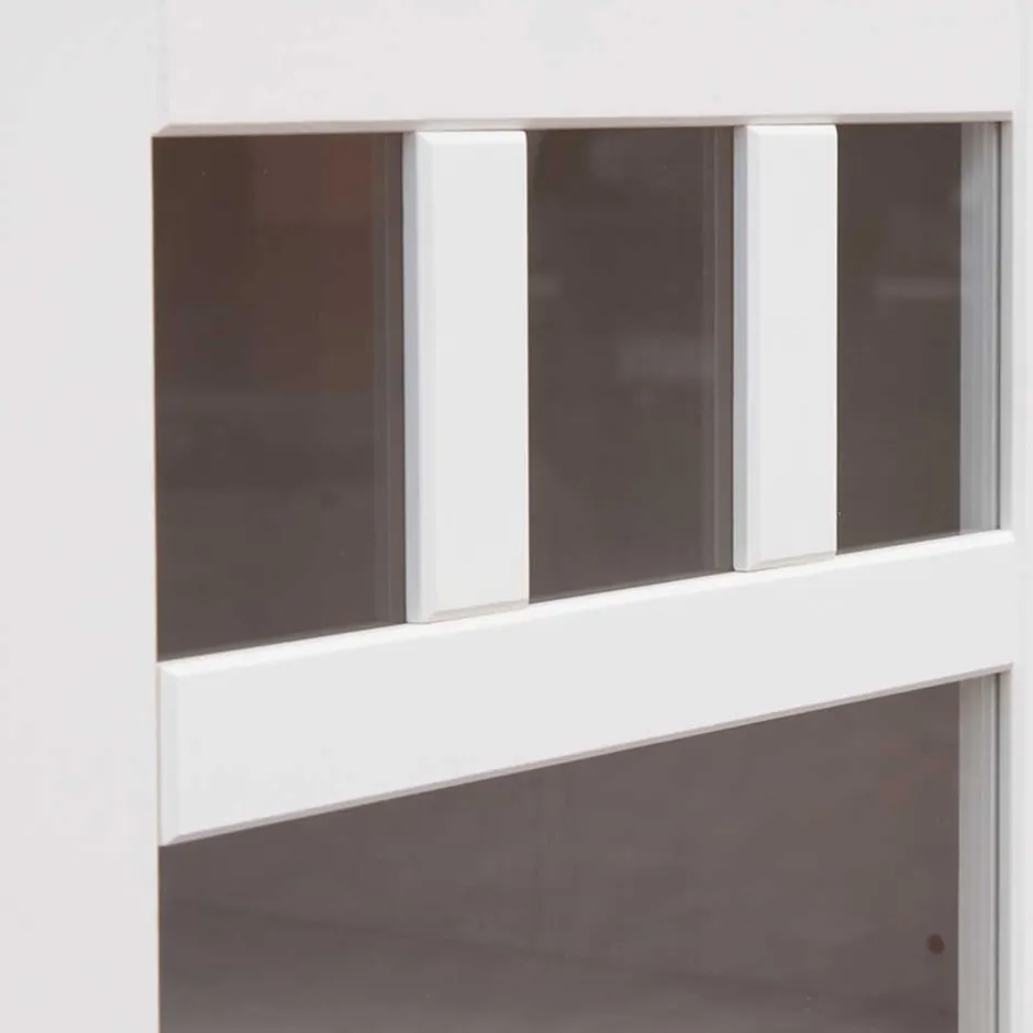 Küchenkommode|Esszimmerkommoden*Pharao24 Landhaus Sideboard mit Glastür Vomano