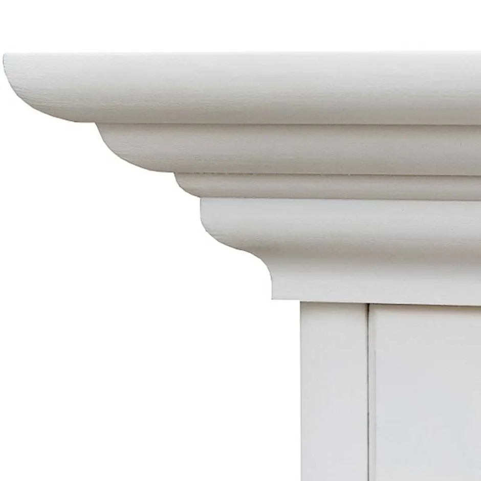 Küchenkommode|Esszimmerkommoden*Pharao24 Landhaus Sideboard mit Glastür Vomano