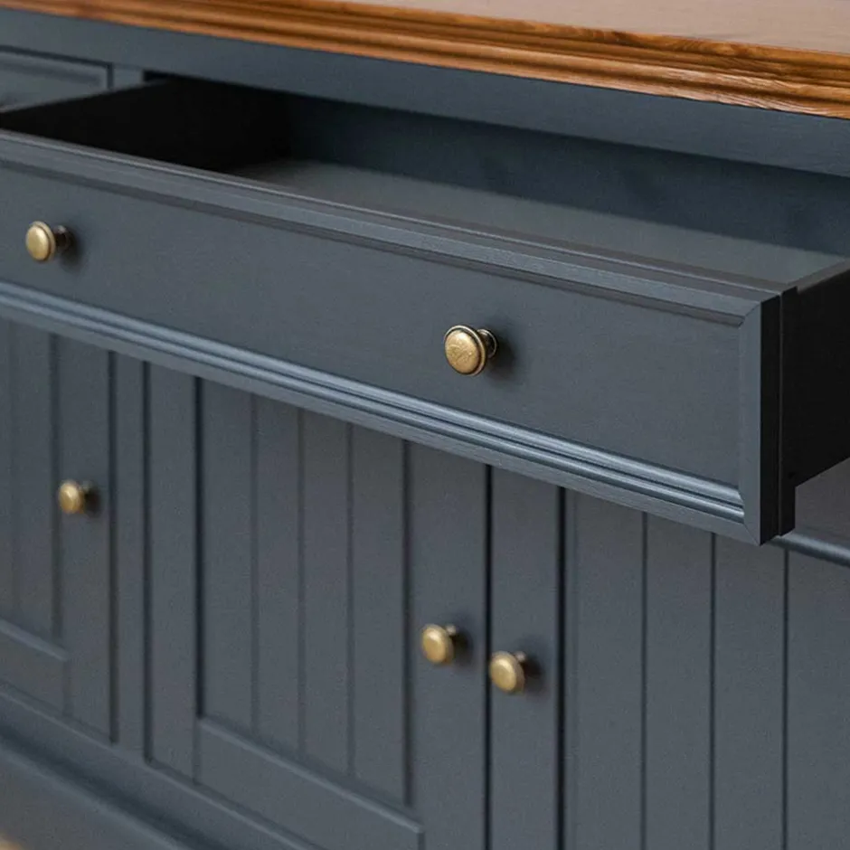 Massivholzmöbel|Küchenkommode*Pharao24 Landhaus Sideboard Zuverno