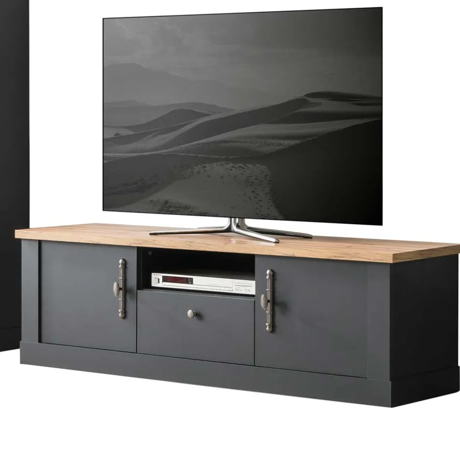 Pharao24 Landhaus Stil Wohnwand Saridio> Wohnwand 300 Cm