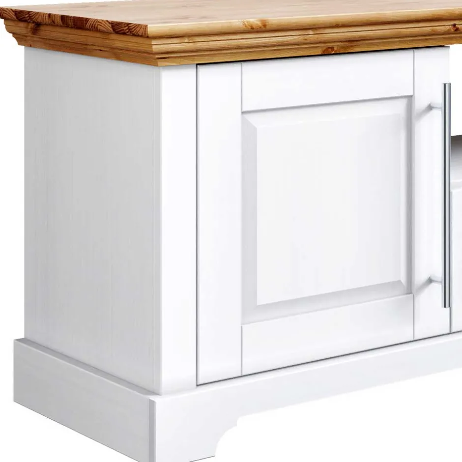 Fernsehtische|Massivholz Tv Möbel*Pharao24 Landhaus TV Board Mevidra