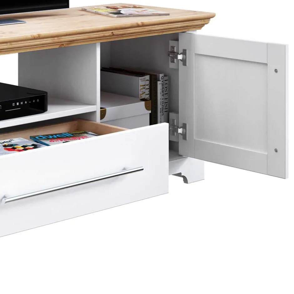 Fernsehtische|Massivholz Tv Möbel*Pharao24 Landhaus TV Board Mevidra