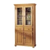 Massivholzmöbel|Vitrinenschrank*Pharao24 Landhaus Vitrine Mesconio