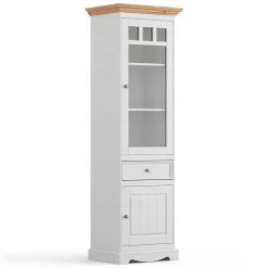 Vitrinenschrank|Stauraumvitrinen*Pharao24 Landhaus Vitrine Renero