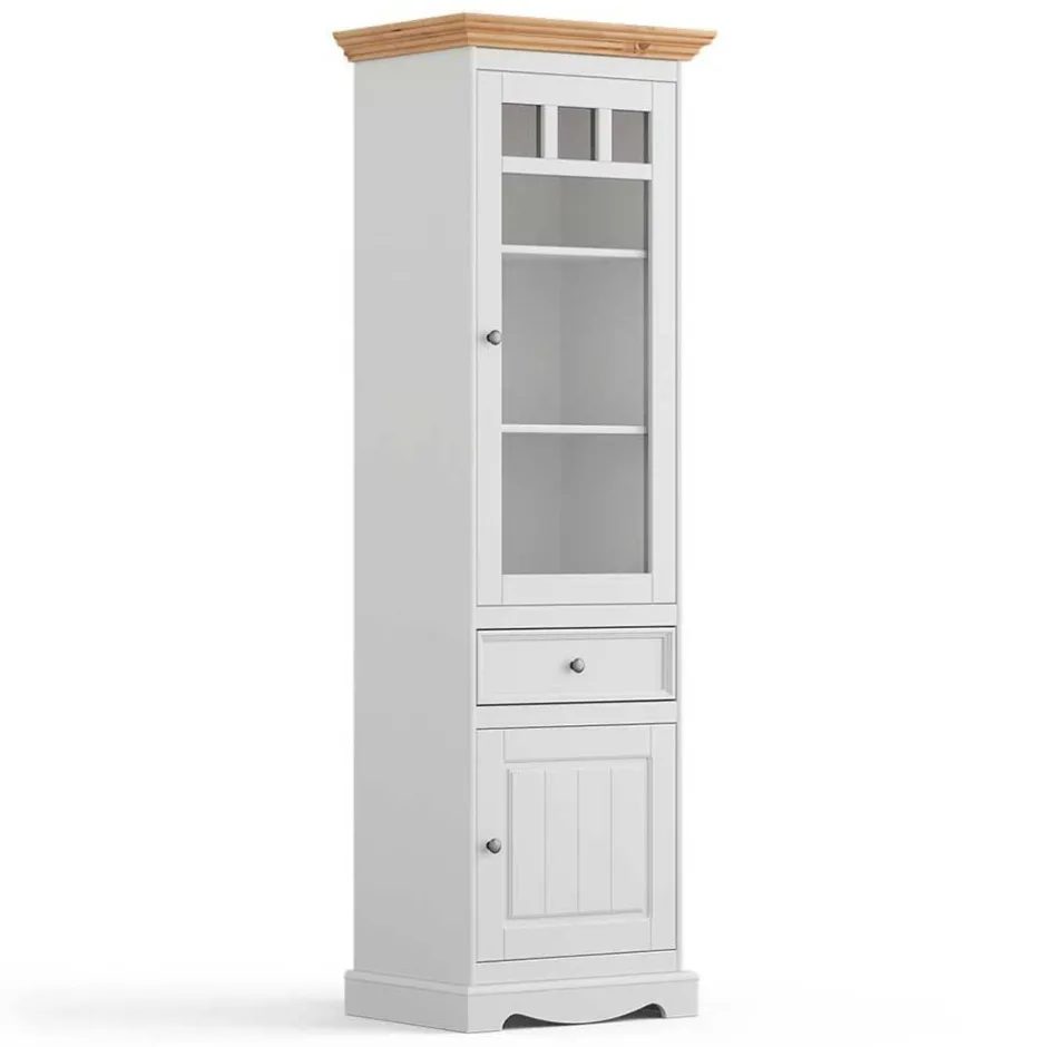 Vitrinenschrank|Stauraumvitrinen*Pharao24 Landhaus Vitrine Renero