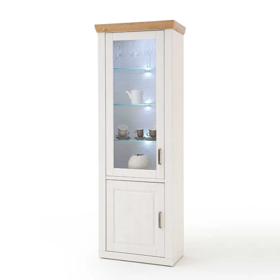 Pharao24 Landhaus Vitrine Wonders> Wohnzimmerschrank|Vitrinenschrank