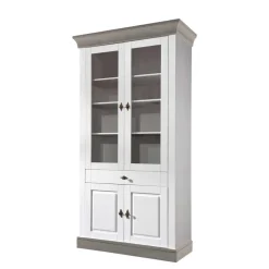 Vitrinenschrank|Wohnzimmervitrinen*Pharao24 Landhaus Vitrinenschrank Boulogne