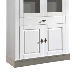 Vitrinenschrank|Wohnzimmervitrinen*Pharao24 Landhaus Vitrinenschrank Boulogne
