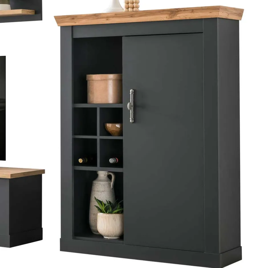 Pharao24 Landhaus Wohnwand Saridio> Wohnwand 350 Cm