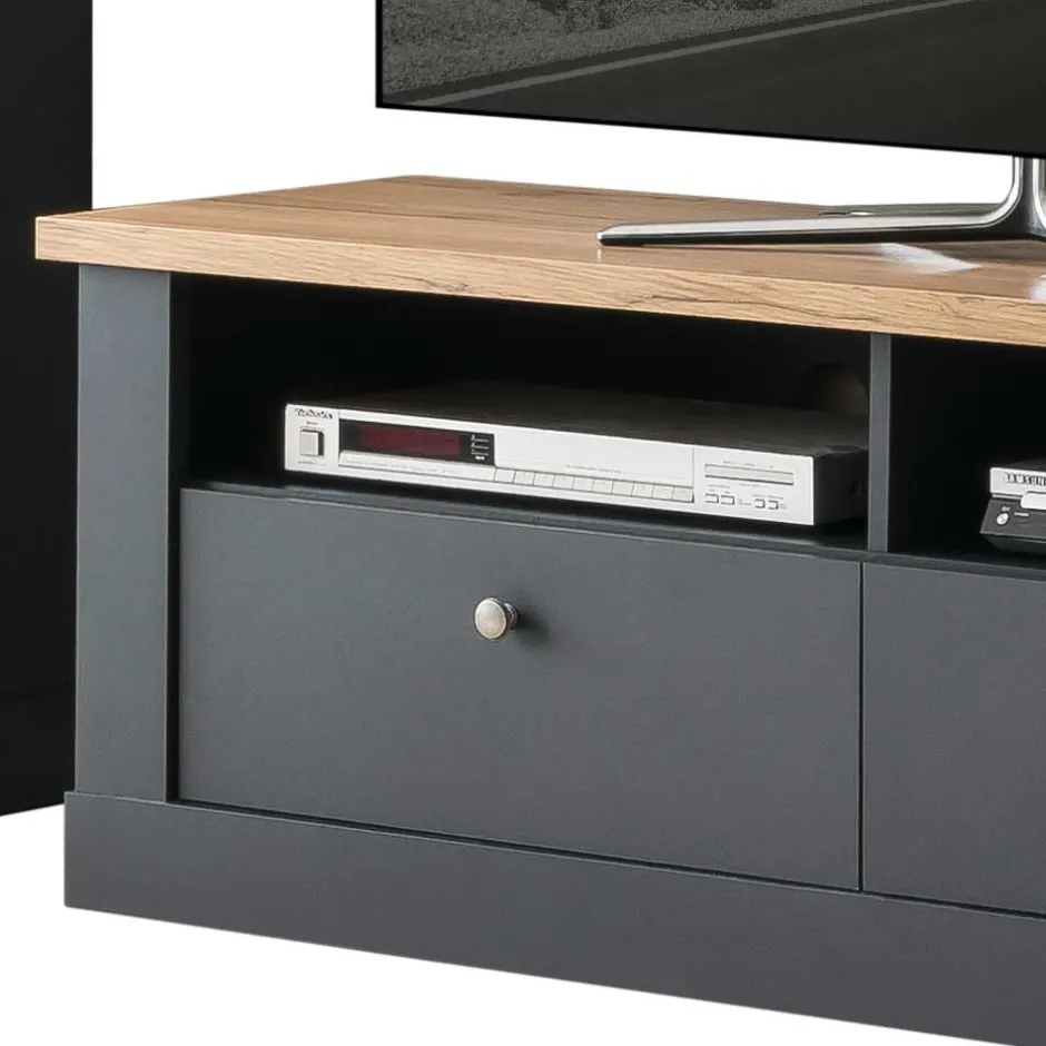 Pharao24 Landhaus Wohnzimmerwohnwand Saridio> Wohnwand 300 Cm