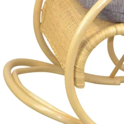 Wohnzimmer Sessel*Pharao24 Landhausstil Schaukelstuhl Mela