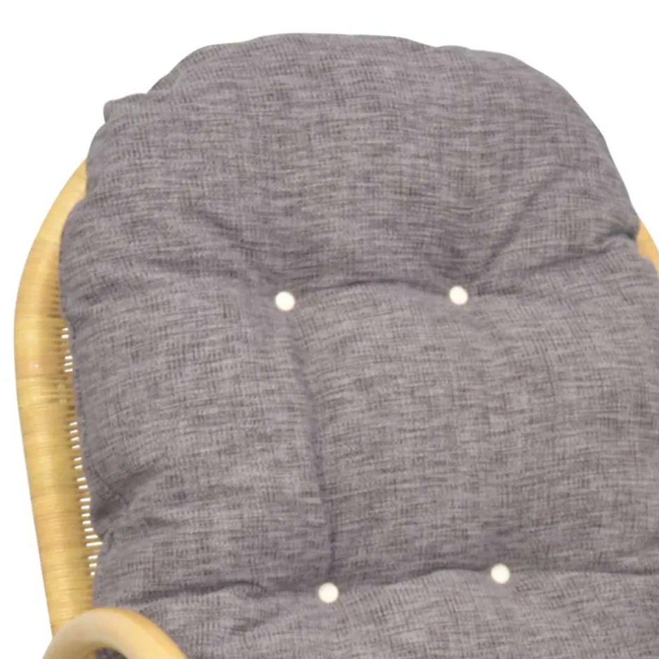 Wohnzimmer Sessel*Pharao24 Landhausstil Schaukelstuhl Mela