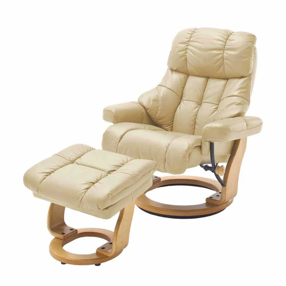 Polstermöbel|Wohnzimmer Sessel*Pharao24 Leder Relaxsessel Monchy