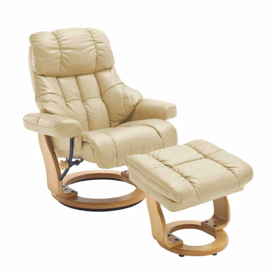 Polstermöbel|Wohnzimmer Sessel*Pharao24 Leder Relaxsessel Monchy