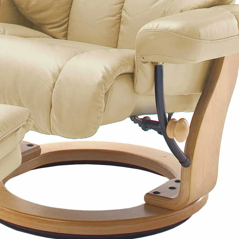 Polstermöbel|Wohnzimmer Sessel*Pharao24 Leder Relaxsessel Monchy