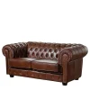 2 Sitzer Sofa*Pharao24 Ledercouch Wengton