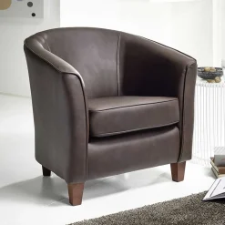 Wohnzimmer Sessel|Polstermöbel*Pharao24 Ledersessel Curta