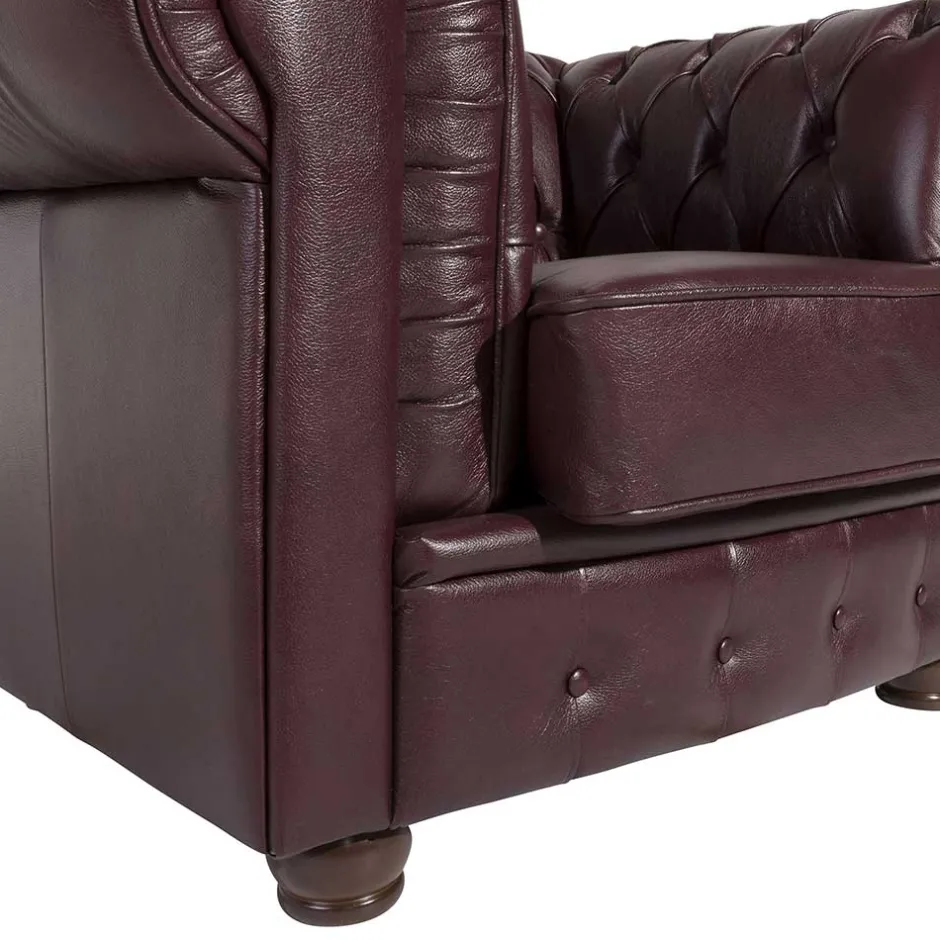 Pharao24 Ledersessel Zaisan> Wohnzimmer Sessel