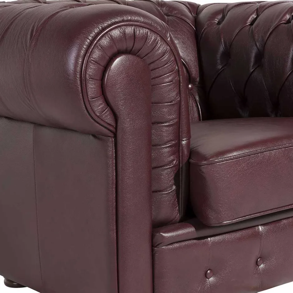 Pharao24 Ledersessel Zaisan> Wohnzimmer Sessel