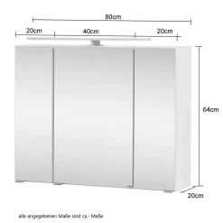 Pharao24 Lichtspiegelschrank Sastiza><noscript><img width=