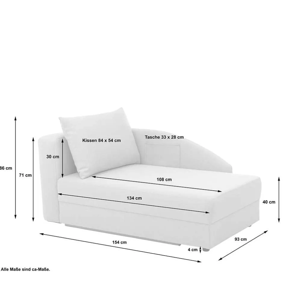 Polstermöbel|Liegen*Pharao24 Liegesofa Cable