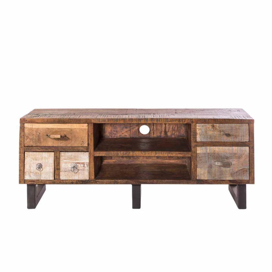 Massivholz Tv Möbel*Pharao24 Loft Lowboard Tamila