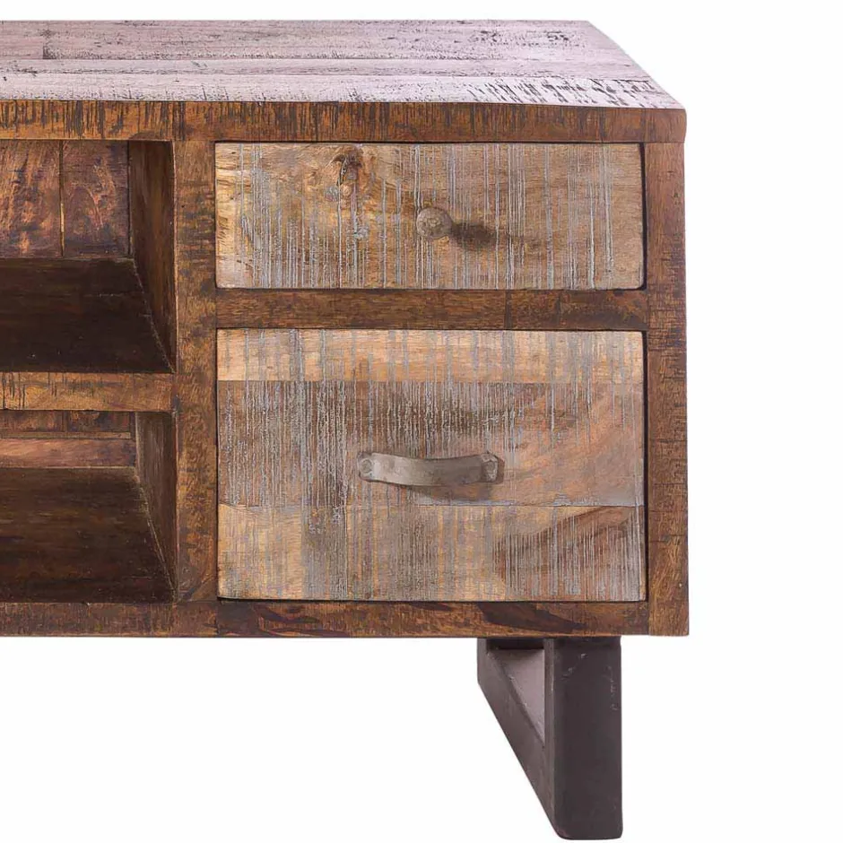 Massivholz Tv Möbel*Pharao24 Loft Lowboard Tamila