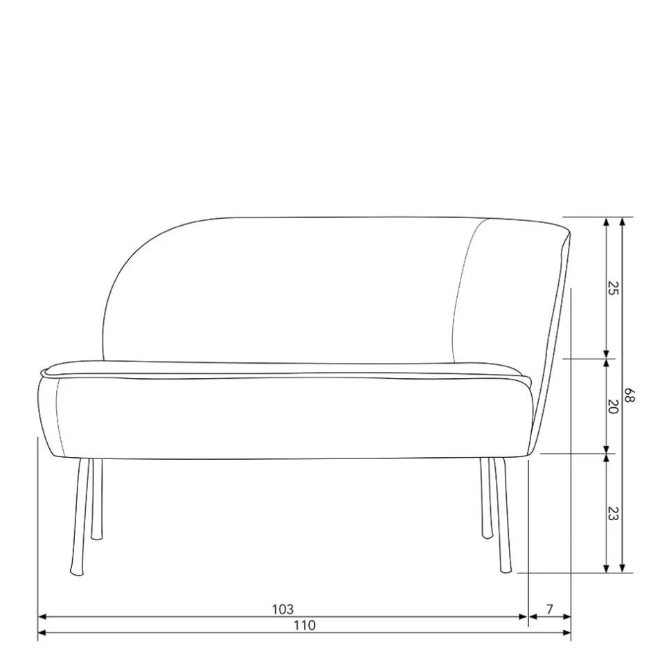 2 Sitzer Sofa*Pharao24 Loft Sofa Romitella