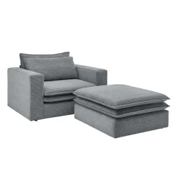 Pharao24 Lounge Sessel mit Hocker Eltusa> Relaxsessel