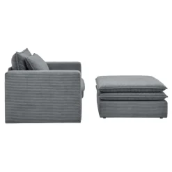 Pharao24 Lounge Sessel mit Hocker Eltusa><noscript><img width=
