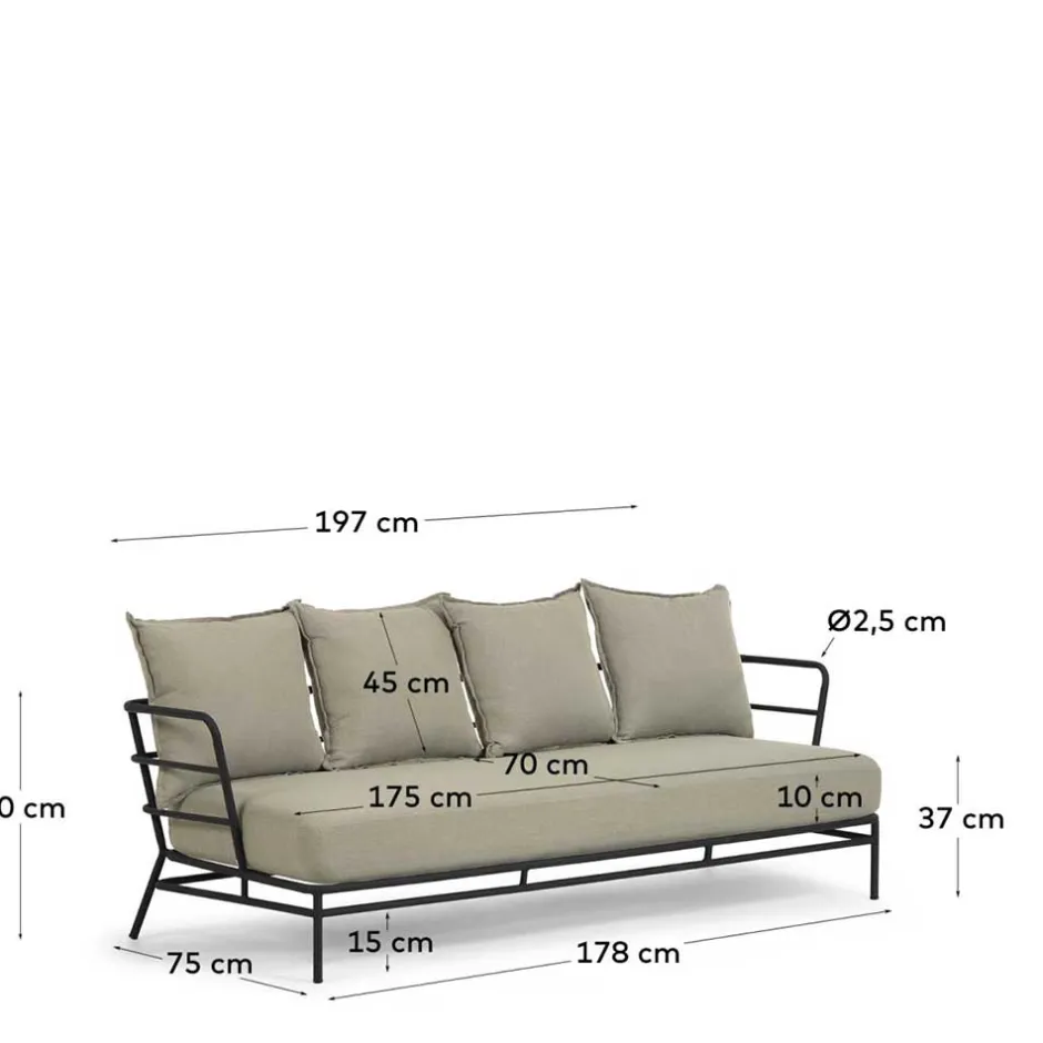 3 Sitzer Sofa*Pharao24 Lounge Sofa Athena