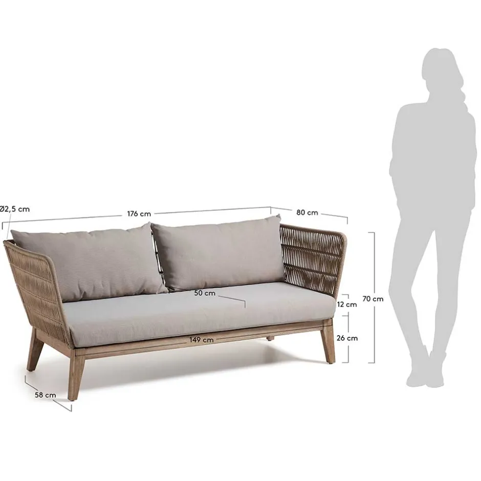 Wohnzimmercouch|3 Sitzer Sofa*Pharao24 Lounge Sofa Santurio