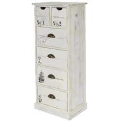 Massivholz Kommoden|Hochkommoden*Pharao24 Maritime Kommode Diadani