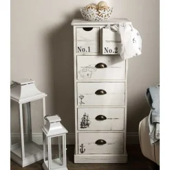 Massivholz Kommoden|Hochkommoden*Pharao24 Maritime Kommode Diadani