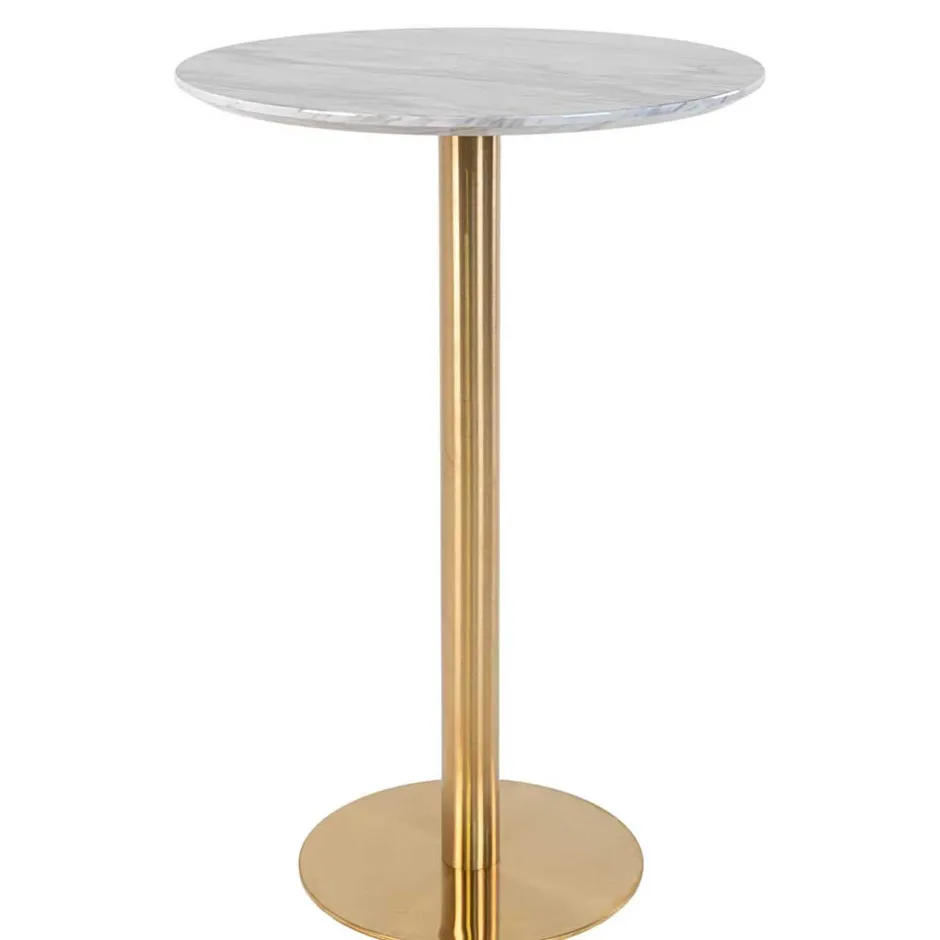 Barmöbel*Pharao24 Marmor Optik Bartisch Andaman