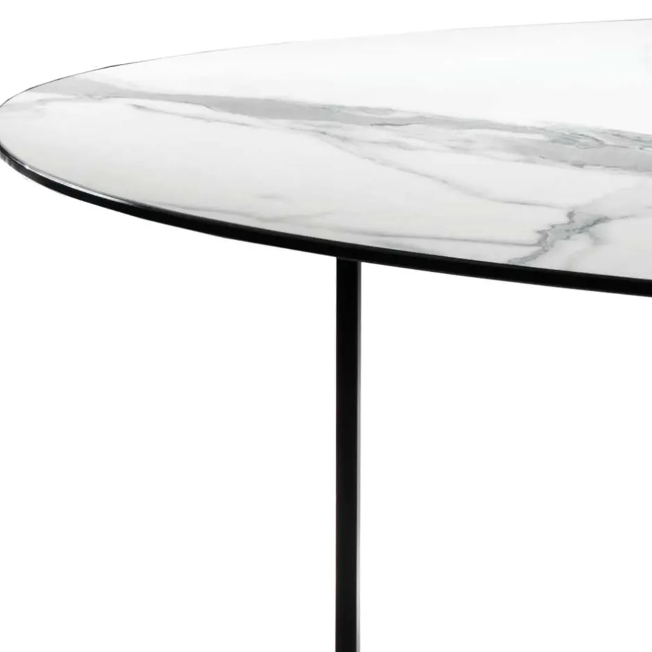 Glastische*Pharao24 Marmor Optik Couchtisch Drobeta