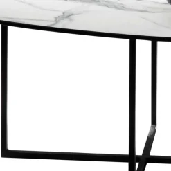 Glastische*Pharao24 Marmor Optik Couchtisch Drobeta