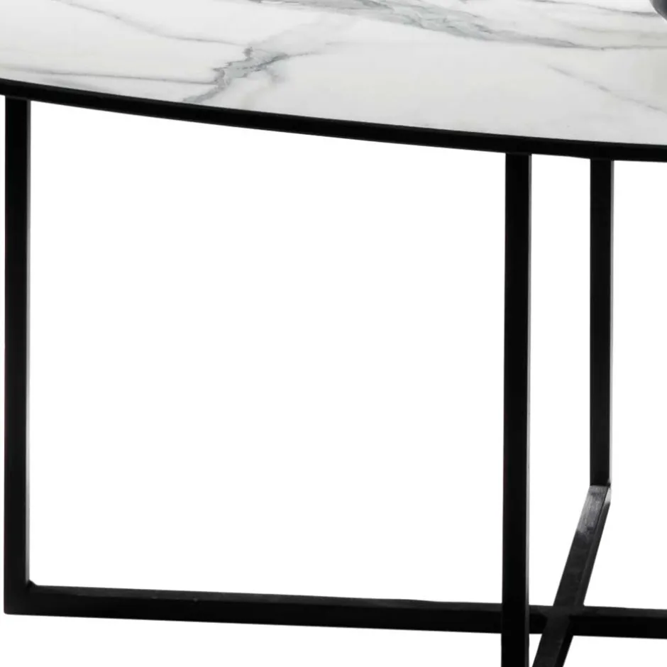 Glastische*Pharao24 Marmor Optik Couchtisch Drobeta