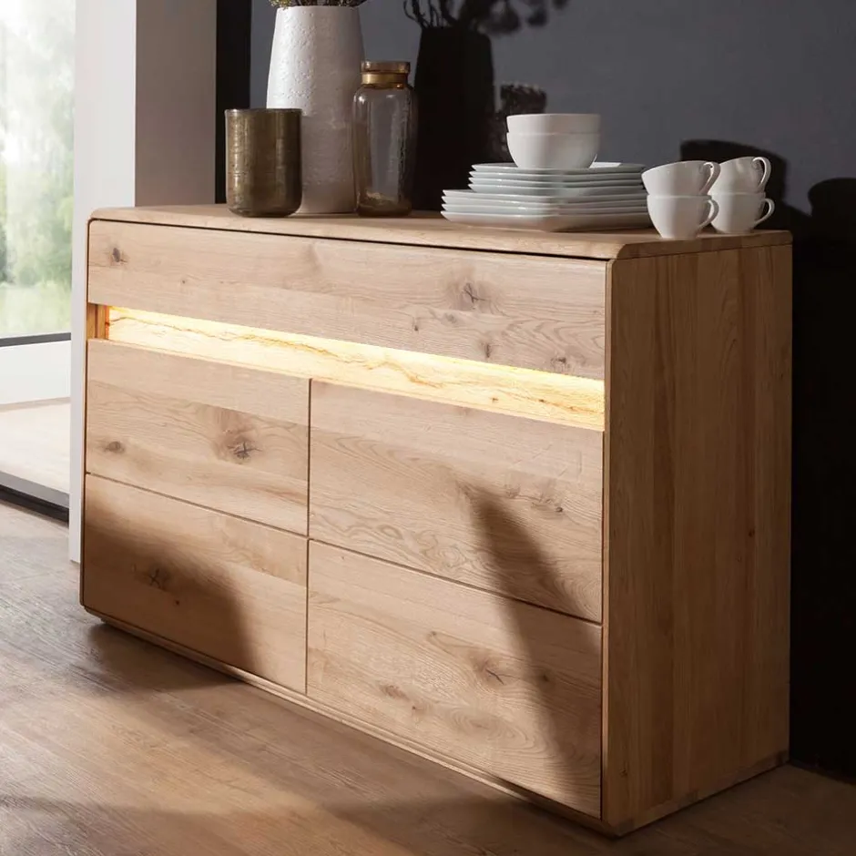 Massivholzmöbel|Esszimmerkommoden*Pharao24 Massiv Sideboard Eridia