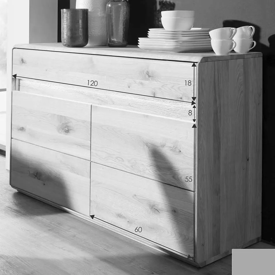 Massivholzmöbel|Esszimmerkommoden*Pharao24 Massiv Sideboard Eridia