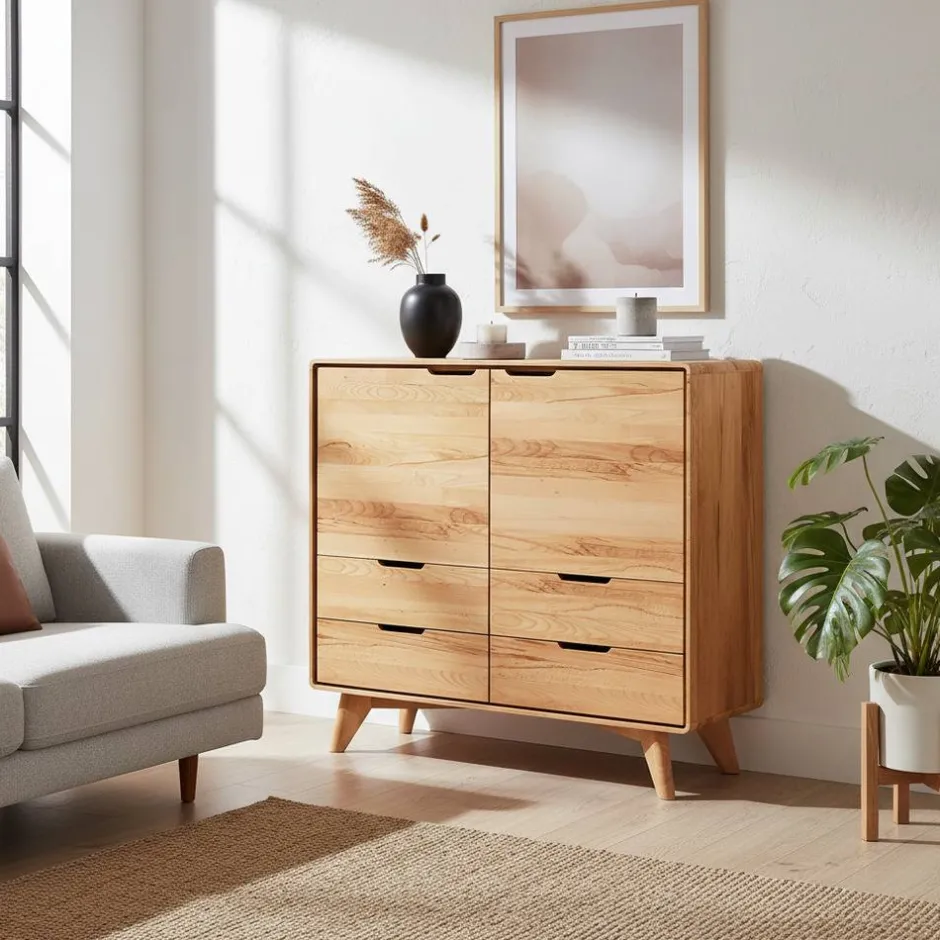 Pharao24 Massive Kommode Stenov> Massivholzmöbel|Küchenkommode