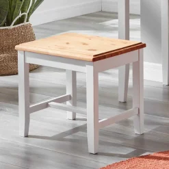 Sitzhocker|Hocker*Pharao24 Massiver Holzhocker Constanta