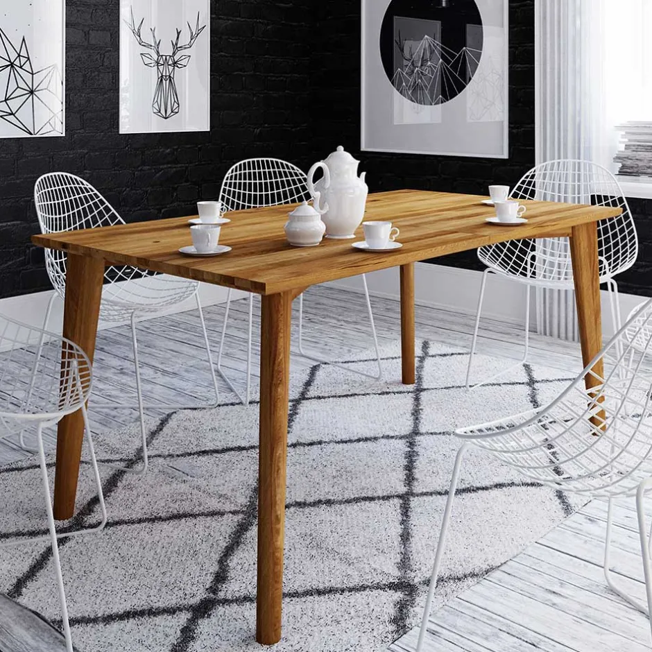 Pharao24 Massiver Holztisch Vinial> Küchentisch|Massivholztische