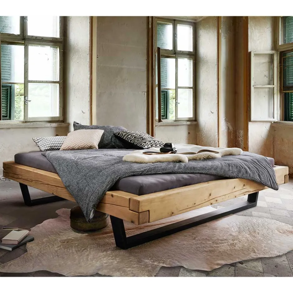 Pharao24 Massives Balkenbett Vranjota> Doppelbetten|Massivholzbetten