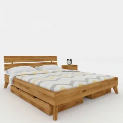 Schubkastenbetten*Pharao24 Massives Holzbett Vinial