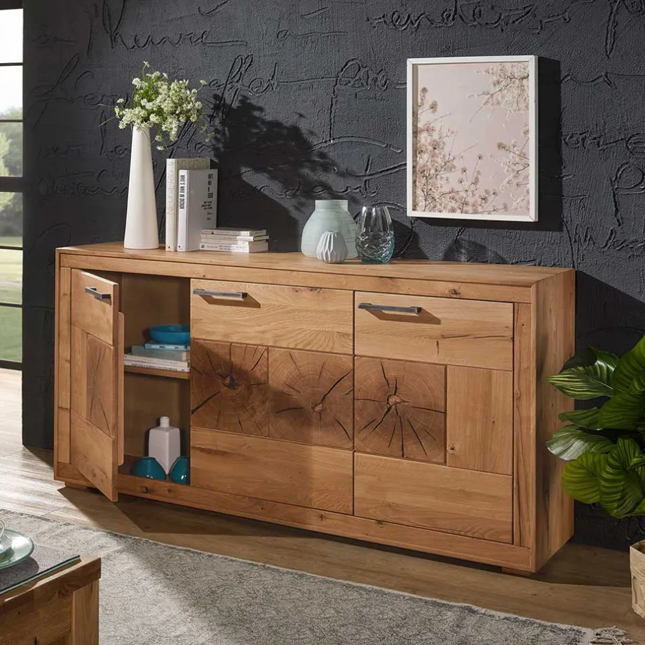 Pharao24 Massives Sideboard Cranados> Massivholzmöbel|Wohnzimmerschrank