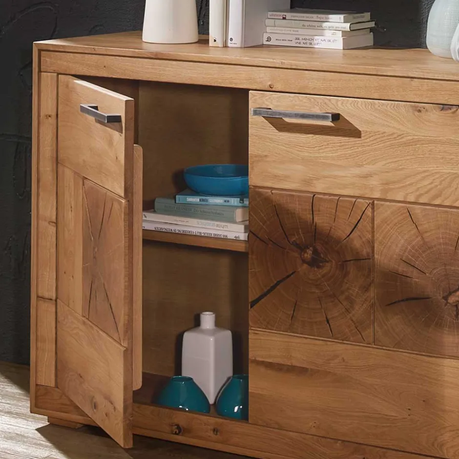 Pharao24 Massives Sideboard Cranados> Massivholzmöbel|Wohnzimmerschrank