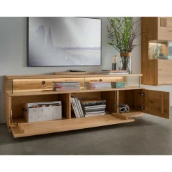 Massivholz Tv Möbel|Fernsehtische*Pharao24 Massives TV Lowboard Onitos