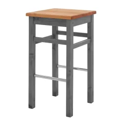 Pharao24 Massivholz Barhocker Candabria> Barmöbel|Hocker